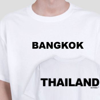 키밍 방콕 태국 반팔티 캐쥬얼티 티셔츠 단체티 여행 남녀공용