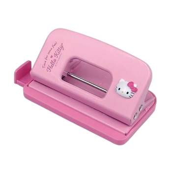 펀칭기 제본 미니 타공 1P 사무용 헬로키티 펀치 2공 귀여운펀칭기
