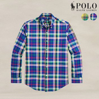 폴로 랄프로렌 남성 체크 셔츠 클래식핏 플레드 옥스포드 미국 직구