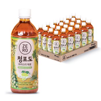 맥널티 청포도 아이스티 제로칼로리 음료 500ml*24