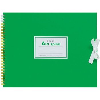 [크리앤조이]Art spiral 스케치북 F3_Green 212x272mm_24매