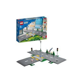 [해외] 레고(LEGO) 시티 연결! 로드플레이트 교차로 장난감 블록 5세 이상 남녀 어린이 생일 선물 60304