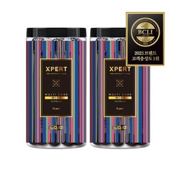 크리오 엑스퍼트 멀티케어 와이드 항균 초극세모 칫솔 15입 x2개