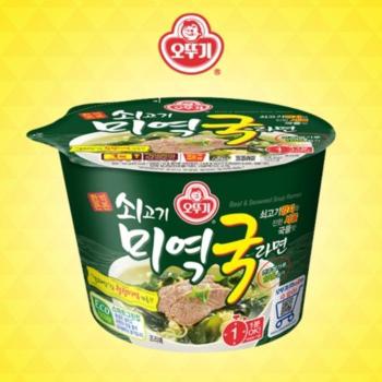 [오뚜기] 쇠고기미역국라면 용기 100g 12입 (S50591947)