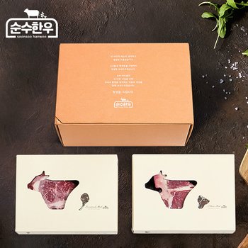 [바로배송][순수한우] 1등급 국내산 냉장 토마호크+티본 선물세트(토마호크500g+티본500g/총 1kg)