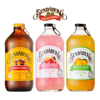 분다버그 3종 혼합 자몽+망고+진저비어 375ml x 12병 (각 4병씩)