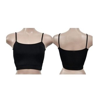 [MEM40423_62_62]데일리 스포츠 끈브라 - 블랙 여성