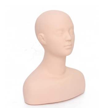 피부 마사지 마네킹 연습 얼굴 메이크업 리얼 고무