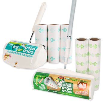 고로고로 테이프크리너(표준본체+리필3롤)+(와이드본체+리필2롤)