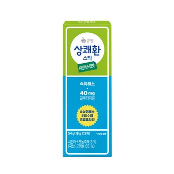 큐원 상쾌환 스틱 샤인머스캣맛 18g  3입