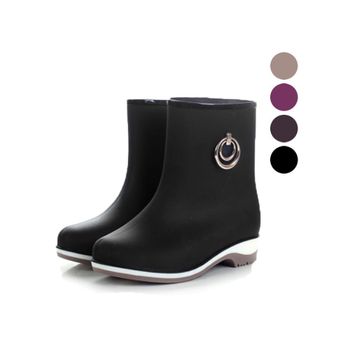 장마철 DK17AP22 발목 여자 짧은 레인부츠 장화 고무 비오는날