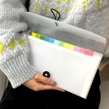 통장 KB86DT24 영수증철 B6 아코디언 파일철 투명