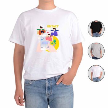 기능성 반팔티 스마트러닝 온택트 디자인 전색상 반팔티