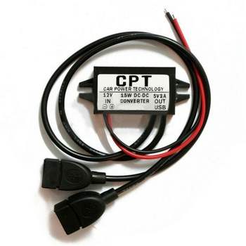 파워듈 T0U3L6H8 3A to 5V DC 듀얼USB15W컨버터 전압감소기 12V