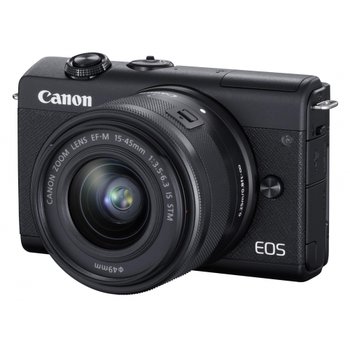 [해외] Canon 미러리스 SLR 카메라 EOS M200 표준 줌 키트 블랙 EOSM200BK-1545ISSTMLK
