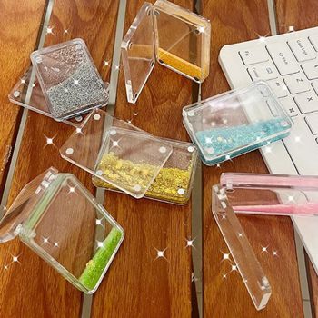 아크릴 반짝 글리터 자석 양면 미니액자 가루액자 글리터액자