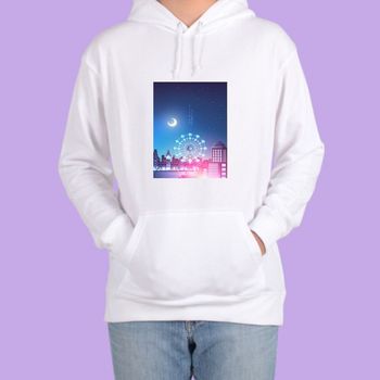 후드티 화이트 서울야경 부산야경 핫플 밤풍경