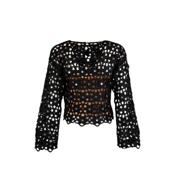 [해외] 마이클코어스 26 SS 오픈워크 스웨터 MS651ZMKNE001BLACK TP452632727 154396401