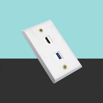 콘센트 월 마운트 HDMI USB 포트용 유에스비
