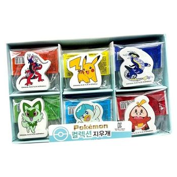 포켓몬 423KXG84 지우개 6종 2023 컬렉션 캐릭터 칭찬선물 포켓