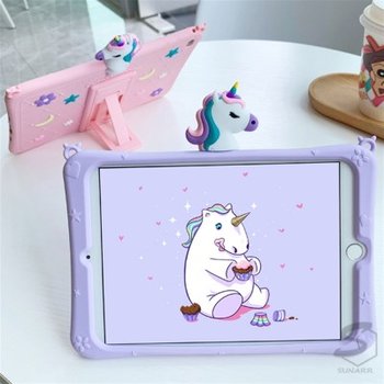 아이패드8세대 10.2인치 유니콘캐릭터스탠드스트랩실리콘케이스