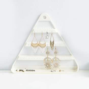블링 740OJN73 3단 귀걸이 진열대 행거 아이보리 액세서리보관