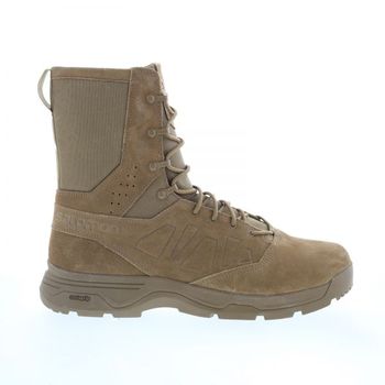 살로몬 가디언 400358 남성 브라운 스웨이드 레이스업 전술 부츠 1