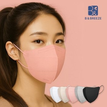 국내생산 비앤브리즈 KF94 황사 미세먼지차단 새부리형 마스크 100매