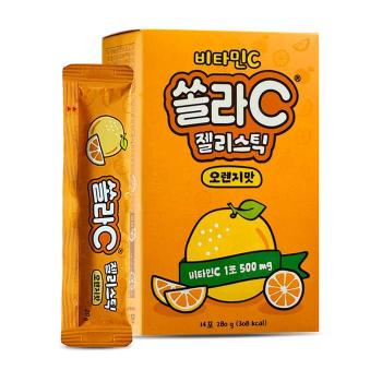 고려은단 비타민C 쏠라C 젤리스틱 오렌지맛 14포 1개 키즈 어린이 D (S44879877)