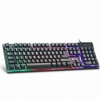 LED 972UMR24 게이밍 키보드 / 유선 RGB 백라이트 USB키보드
