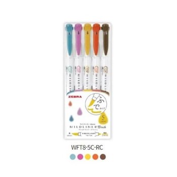 [VC5L41Q0]브러쉬 RC 세트 ZEBRA 5색 WFT8-5C-RC