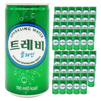 롯데 트레비 플레인 190ml x 60캔 (30캔 2박스) (S46121176)