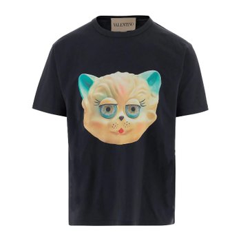 [해외] 발렌티노 르 샤 드 라 메종 루즈 티셔츠 8V3MG16PBD0 598