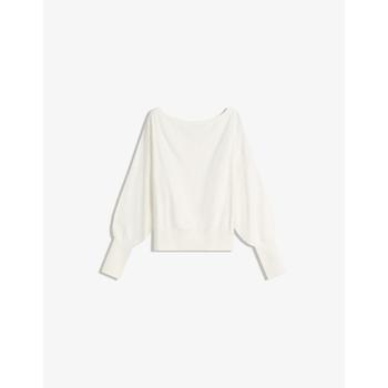 [해외] 버쉬카 골지 헴 라운드넥 비대칭 니트 스웨터 / 7120/693 CREAM