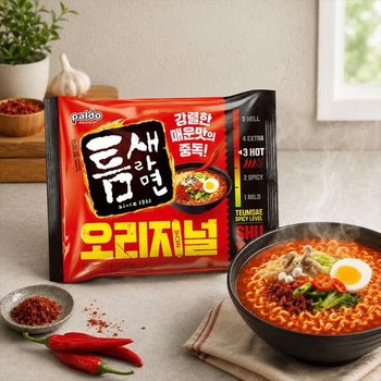 [팔도] 틈새라면 빨계떡 20개입 (5개입번들 x 4개) / 봉지라면 (53257597)