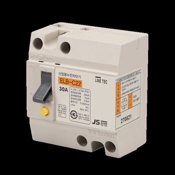 JS산전 누전차단기 산업용 ELB C22(표준형) 2P 30A 2.5KA