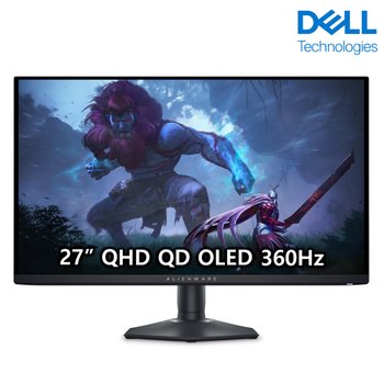 에일리언웨어 AW2725DF QD OLED QHD 360Hz 0.03ms 27형 게이밍 델 모니터 3년품질보증 안전포장