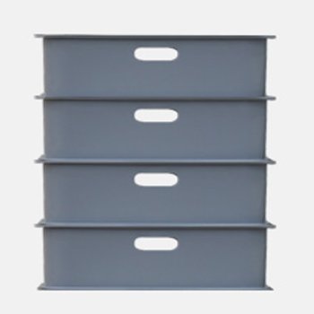 오륜산업사 해피엔클린_모던 리빙박스 플라스팅 수납함 스몰 4개