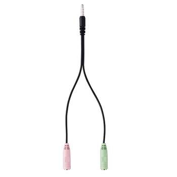 엑토 AX72DS81 4극 변환 케이블 Y젠더 헤드셋 마이크 AUXA-01