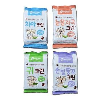 펫크린 반려동물 물티슈30매(4개)