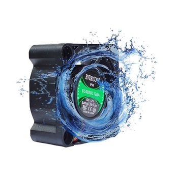 에버쿨 IP68 방수 팬쿨러 40mm 20T 1볼 3핀 EC4020L12BA-3P
