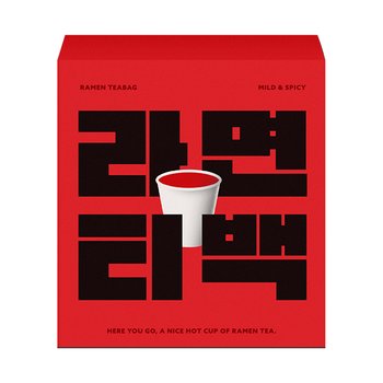 팔킨 라면티백 순한맛 8p + 매운맛 8p, 1세트