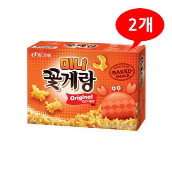 [빙그레] 미니 꽃게랑 오리지널 40gx2개