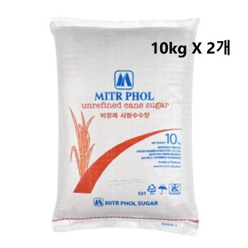 캐인슈가 태국 비정제 사탕수수원당 천연 무정제 10kg 2개 (S49446391)