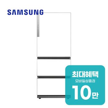 삼성 비스포크 김치플러스3도어 김치냉장고 328L RQ33DG71J2EW 렌탈 60개월 월 37100원