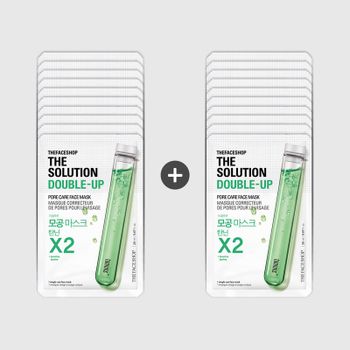 10+10 더페이스샵 더 솔루션 더블업 모공마스크시트[35147122]