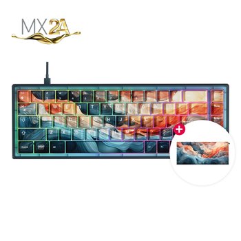 CHERRY XTRFY K5V2 RGB 핫스왑 기계식 키보드 MX2A 적축 (장패드 포함)