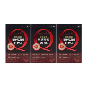 뉴트리코어 하이퍼셀 코엔자임Q10 맥스 1000mg x 30캡슐 x 3박스