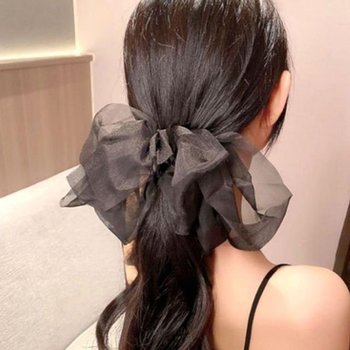 고품질 빅 인기 여리여리한 리본 머리핀 감성 헤어핀 왕리본 (WFI0VXX)