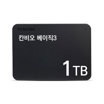 TOSHIBA LI23QR68 칸비오 베이직3 외장 하드 (1TB 2.5형 SMR)